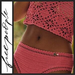NWT FP She Made Me Crochet Bikini Bottom